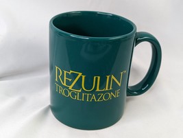 Rezulin Pharma Drug Advertising Coffee Cup Mug Green - $99.95