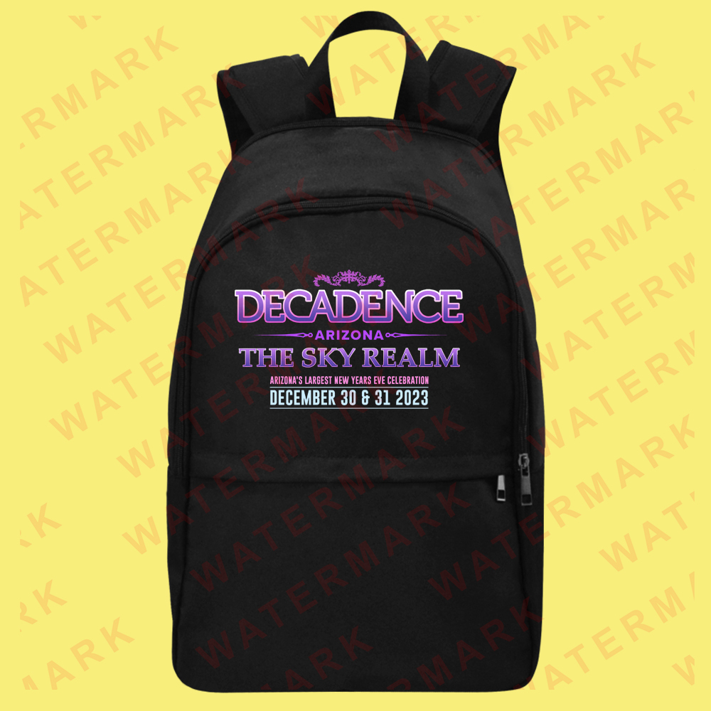 DECADENCE ARIZONA FESTIVAL 2023 Backpack Bags - $45.00