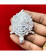 925 Silver Tortoise Figurine Big Turtle Statue Best Puja Article Silver Turtle - $540.00