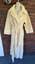 VTG Fur Robe Full Length Medium Long Sleeve Collar Sears Best At Home We... - $57.00