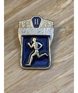 Vintage PA3PRA Russian Running Athletics Souvenir Pin Badge Military KG JD - $9.90