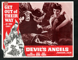 Devil&#39;s Angels 11x14 Lobby Card #4 John Cassavetes Mimsy Farmer Crime - £25.51 GBP