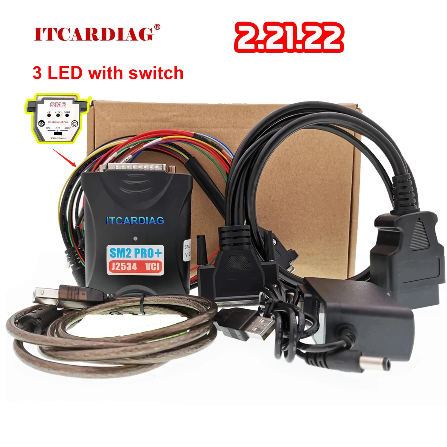 Itcardiag SM2 Pro J2534 Vci For s2 Sps For Fd Rs Forscan For Hds For DX2 For J - £316.28 GBP