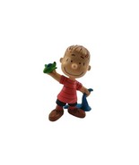 Charlie Brown&#39;s LINUS PVC Peanuts w Blue Blanket Airplane 3.25&quot; Figure - $7.74