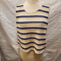 Drapers &amp; Damons Women&#39;s Rayon/Polyester Striped Tank Top, Size 10 - $34.64