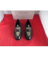 Jimmy Choo Deanna Stud-Embellished Loafers $1050 - Size EU 37 1/2 - Blac... - $541.59 CAD