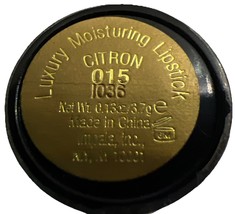1- IMAN Luxury Moisturizing Lipstick #015 CITRON (New/Sealed/SEE PHOTOS ... - $9.89
