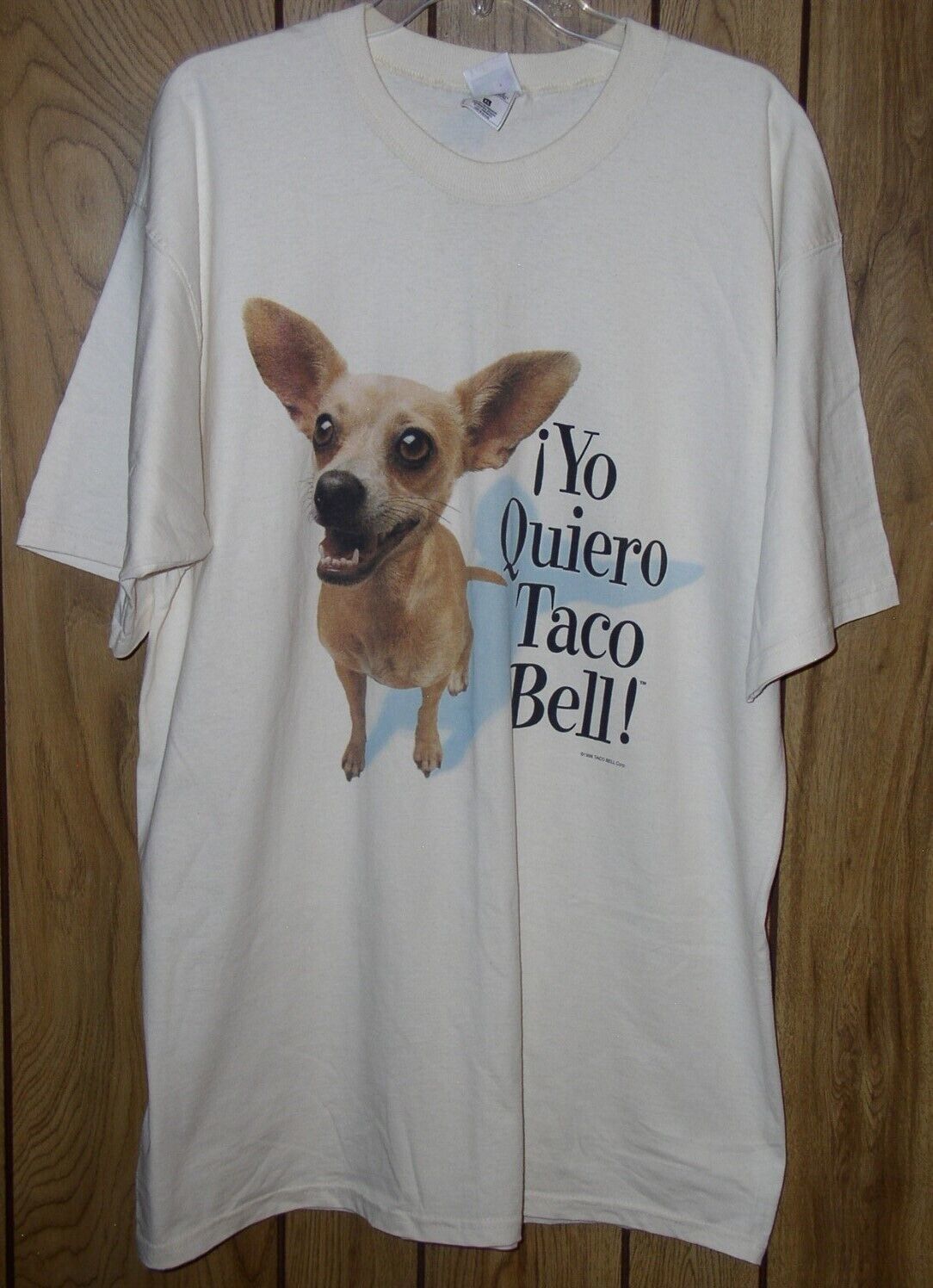 Yo Quiero Taco Bell T Shirt Vintage 1998 Gidget Chihuahua Size X-Large - $109.99