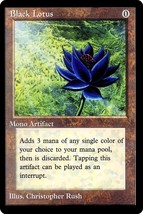 Trading Card Gaming Poster - MTG - Alpha - Black Lotus (1993) Art Poster... - $533.49 MXN