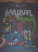 Marvel Comics Avengers Thor Captain America Hulk Iron Man T-Shirt Mens 2XL Short - £15.92 GBP