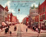 Vtg Postcard 1907 Joilet Illinois IL - Chicago Street Looking North Dirt... - £4.67 GBP