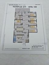 Paper Places 30mm Scale Whitewash City Hotel 1868 Floor Plan Sheet   - $9.62