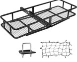 500 Lbs Foldable Trailer Hitch Mount Cargo Carrier With Cargo Carrier, A... - $168.99