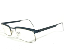 Lindberg Eyeglasses Frames Mod.4015 Matte Blue Strip Titanium 50-21-135 - £224.05 GBP