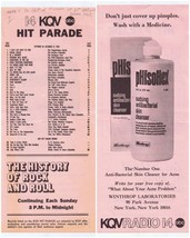 KQV 14 Pittsburgh VINTAGE October 10 1969 Music Survey Temptations Beatl... - £15.77 GBP
