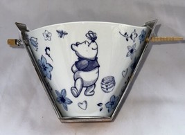Disney Winnie the Pooh Blue Dreams Ceramic Ramen Noodle Bowl &amp; Chopstick... - $23.99