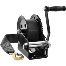 VEVOR Hand Winch, 1600 lbs Pulling Capacity, Trailer Winch Heavy Duty Ro... - $33.99