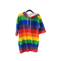Michael Michael Kors Womens Size Large Knee Length Dress Pride Rainbow Hooded Sw - £45.09 GBP