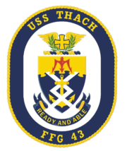 4&quot; Uss Thach Ffg 43 Military Navy Armed Forces Sticker Decal Usa Made - £21.11 GBP