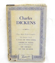 RARE ANTIQUE CHARLES DICKENS THREE MAJOR WORKS COMPLETE WITH DUST JACKET - £41.71 GBP