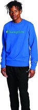 Champion Mens Powerblend Fleece Logo Sweatshirt Size Medium Color Balboa Blue - £31.24 GBP