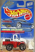 2000 Hot Wheels #111 Virtual Collection Cars WHEEL LOADER White-Red w/RZR Spokes - £6.51 GBP