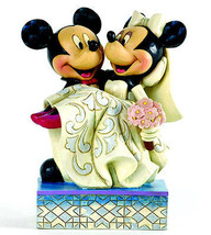 Jim Shore Mickey &amp; Minnie Wedding Figurine/Cake Topper Disney Traditions New - £53.95 GBP