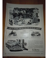 Vintage Ethyl Corporation Print Magazine Advertisement 1952 - $4.99
