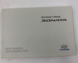2013 Hyundai Sonata Owners Manual Handbook OEM E02B10035 - $9.89