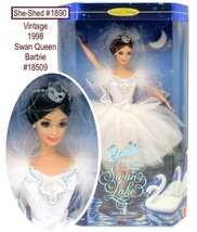Swan Queen Caucasian 1998 Barbie Doll 18509 Vintage Mattel NIB - £31.42 GBP