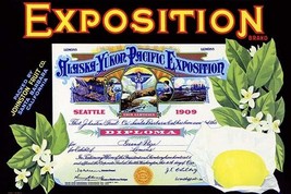 Alaska-Yukon-Pacific Exposition Lemons - Art Print - £17.29 GBP+