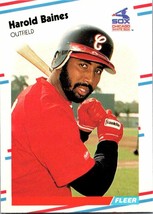 Harold Baines 1988 Fleer #391 Chicago White Sox Texas Rangers - £1.40 GBP