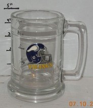 Minnesota Vikings Glass Bear Mug Cup NFL Football - $14.57