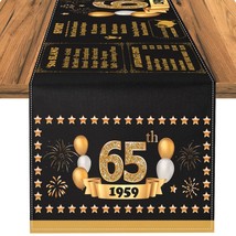 Happy 65Th Birthday Decorations For Women Men, 65Th Birthday Party Supplies, 65  - £20.69 GBP