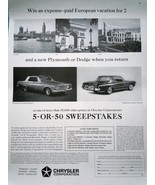 Chrysler Corporation Print Advertisement Art 1952 - $170.16 MXN