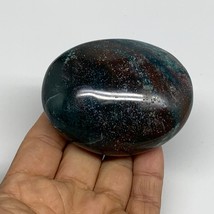 178.4g, 2.8&quot;x2.3&quot;x1.2&quot; Natural Ocean Jasper Palm-Stone Orbicular Jasper, B30758 - £11.41 GBP
