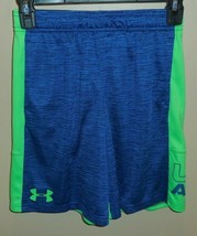 Under Armour Boys Size Small Shorts Blue Green New Loose Fit - $23.75