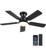 Ceiling Fans with Lights- 46&quot; Low Profile Indoor Ceiling Fan with Light ... - $57.91