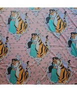 VTG Vintage Disney Aladdin Jasmine with Rajah Twin Flat Bed Sheet - $457.57 MXN