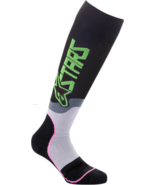 Alpinestars Mens MX Plus 2 Socks Black/Green/Pink Large - £15.76 GBP