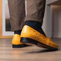 Aubiere Genuine Ostrich Quill Loafer Buttercup image 13