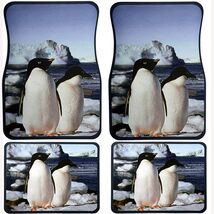 4 piece set universal rubber Floor Mats W/ Penguins design  fits almost ... - $458.41 MXN