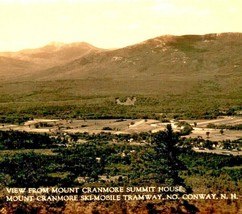 Vista Da Montante Cranmore Summit Casa Sci Tram Conway Nh 1940s Cartolina - £14.54 GBP