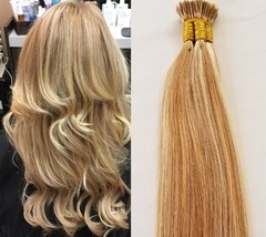 18&quot;,22&quot; 100grs,125s,I Tip (Stick Tip) Fusion Remy Human Hair Extensions #27/613 - £43.79 GBP+