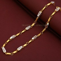 Unisex Italian Turkey chain 916% 22k Gold Chain Necklace Daily wear Jewelry 45 - £3,039.80 GBP+