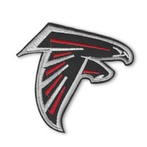 ATLANTA FALCONS IRON ON PATCH 3.2&quot; Sports Football Team Fan Embroidered ... - $2.95