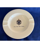 Vintage United States Naval Academy Ashtray w Gold Trim 5&quot; Diameter USA - $186.88 MXN