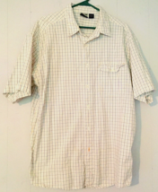 Vans shirt button close size XL men short sleeve 100% cotton striped - $9.85
