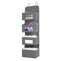 4-Shelf Over The Door Hanging Organizer With 2 Metal Hooks,4 Pocket Over The Doo - £20.74 GBP