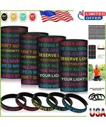 Unisex 60-Pack Stretchy Inspirational Bracelets - Perfect for Gifting an... - $350.61 MXN